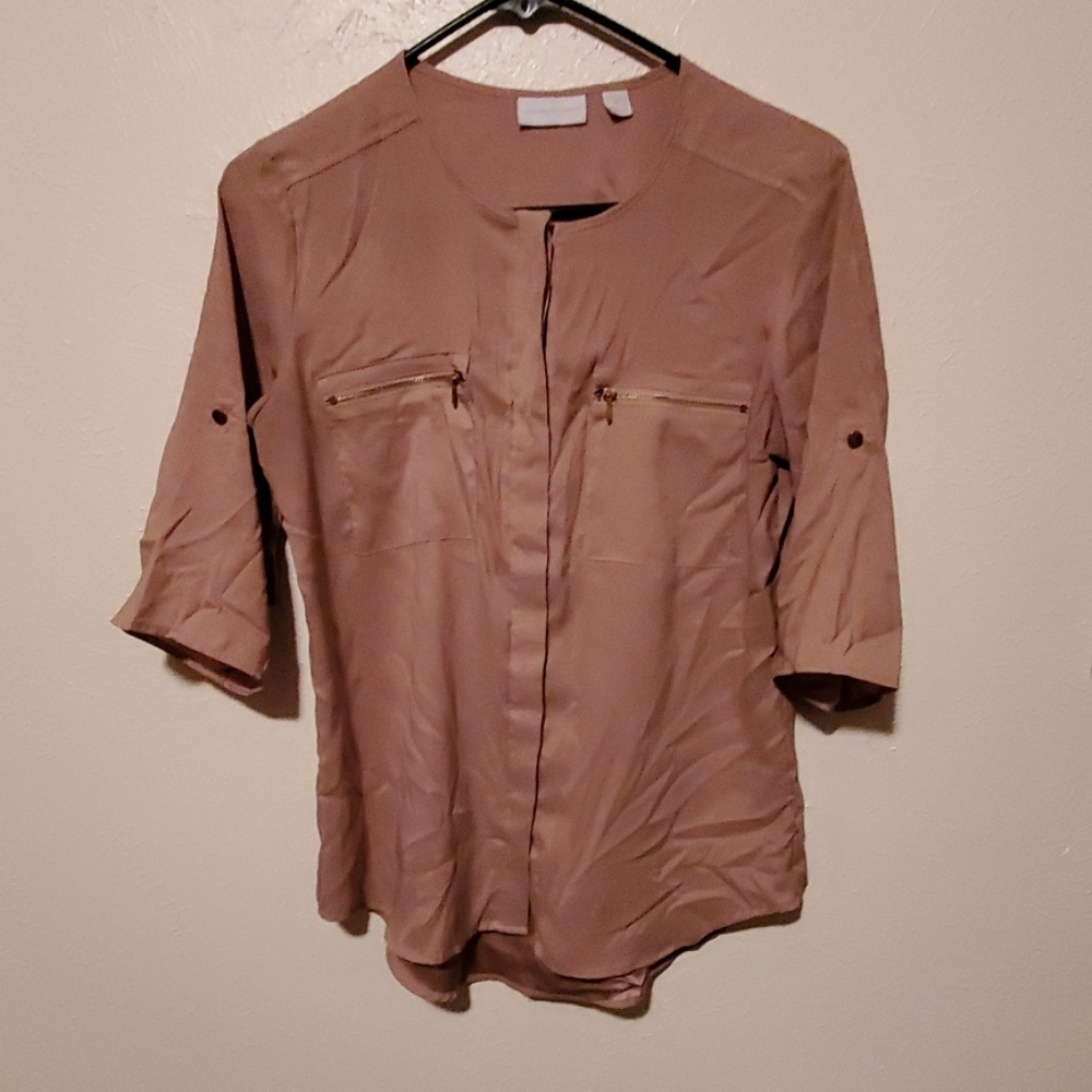 Tan blouse